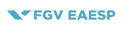 Logo of FGV EAESP with a blue geometric symbol and text. Logo of FGV EAESP with a blue geometric symbol and text.